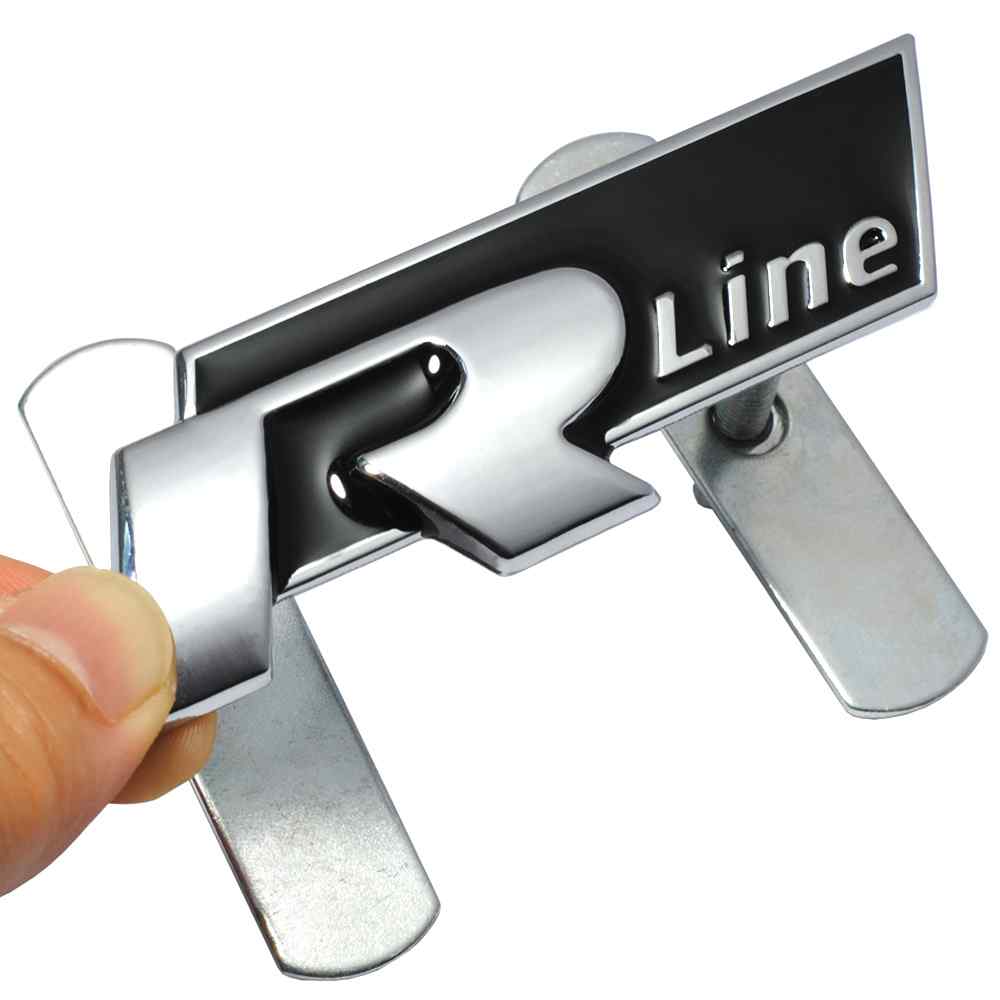 Emblema RLine parrilla compatible con VW negro - imagen 2
