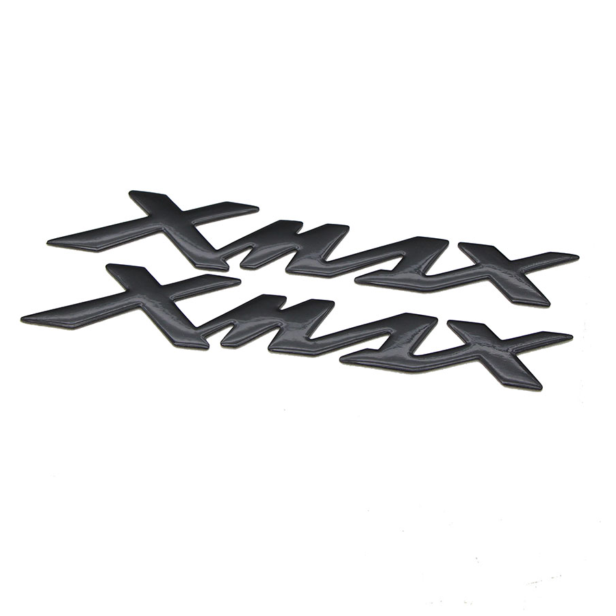 Emblema XMAX compatible con Yamaha negro brillo (2 uds) - imagen 1