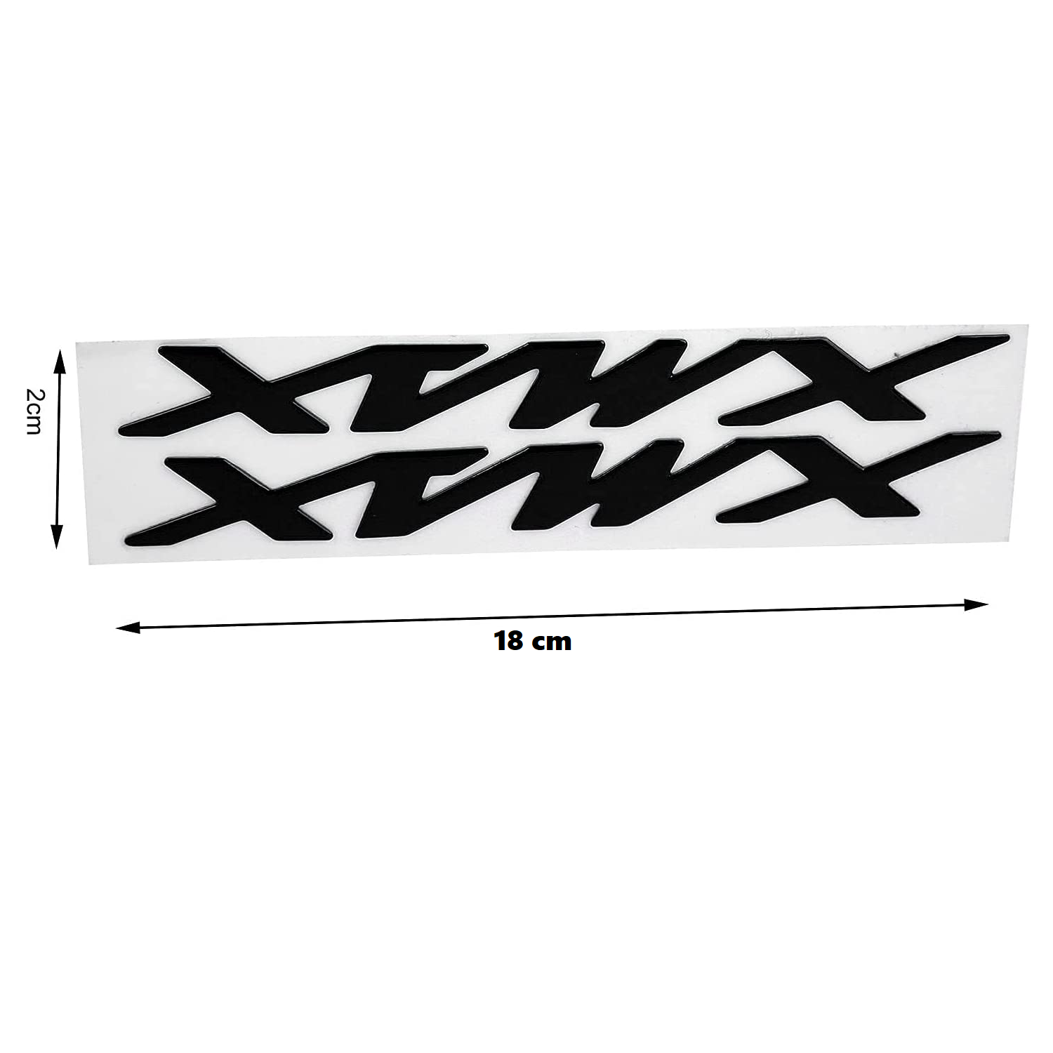 Emblema XMAX compatible con Yamaha negro brillo (2 uds) - imagen 4