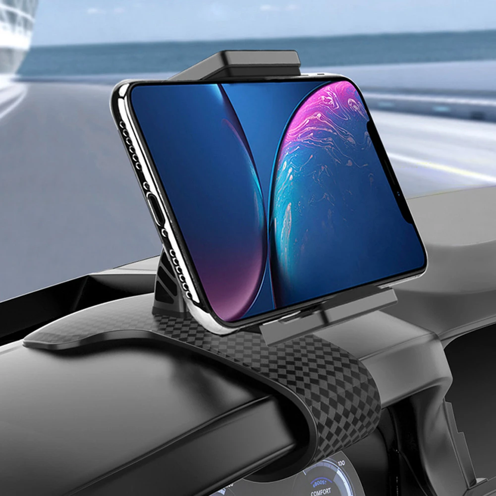 Soporte salpicadero coche para movil 360 grados fibra de carbono - imagen 4