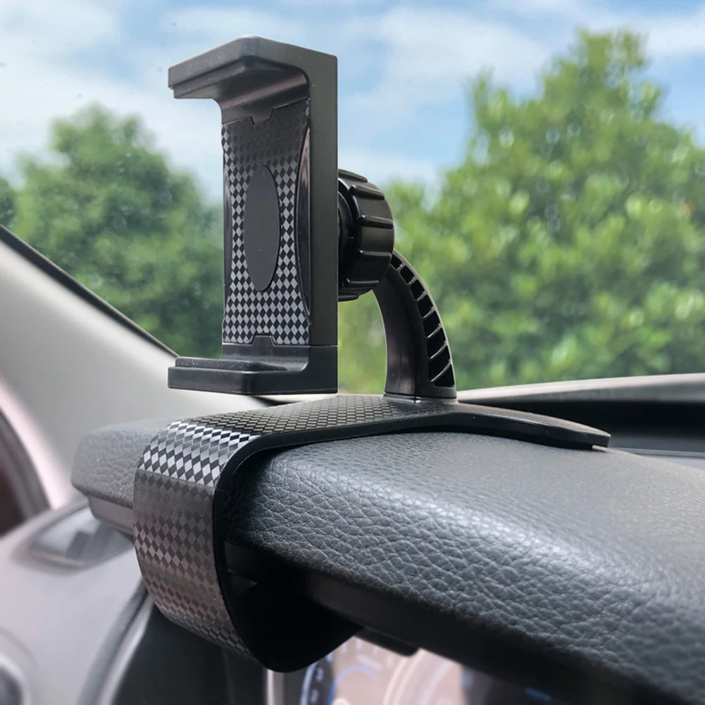 Soporte salpicadero coche para movil 360 grados fibra de carbono - imagen 5
