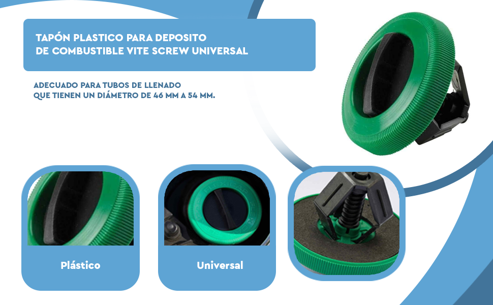 Banner - Tapon plastico para deposito de combustible vite screw universal