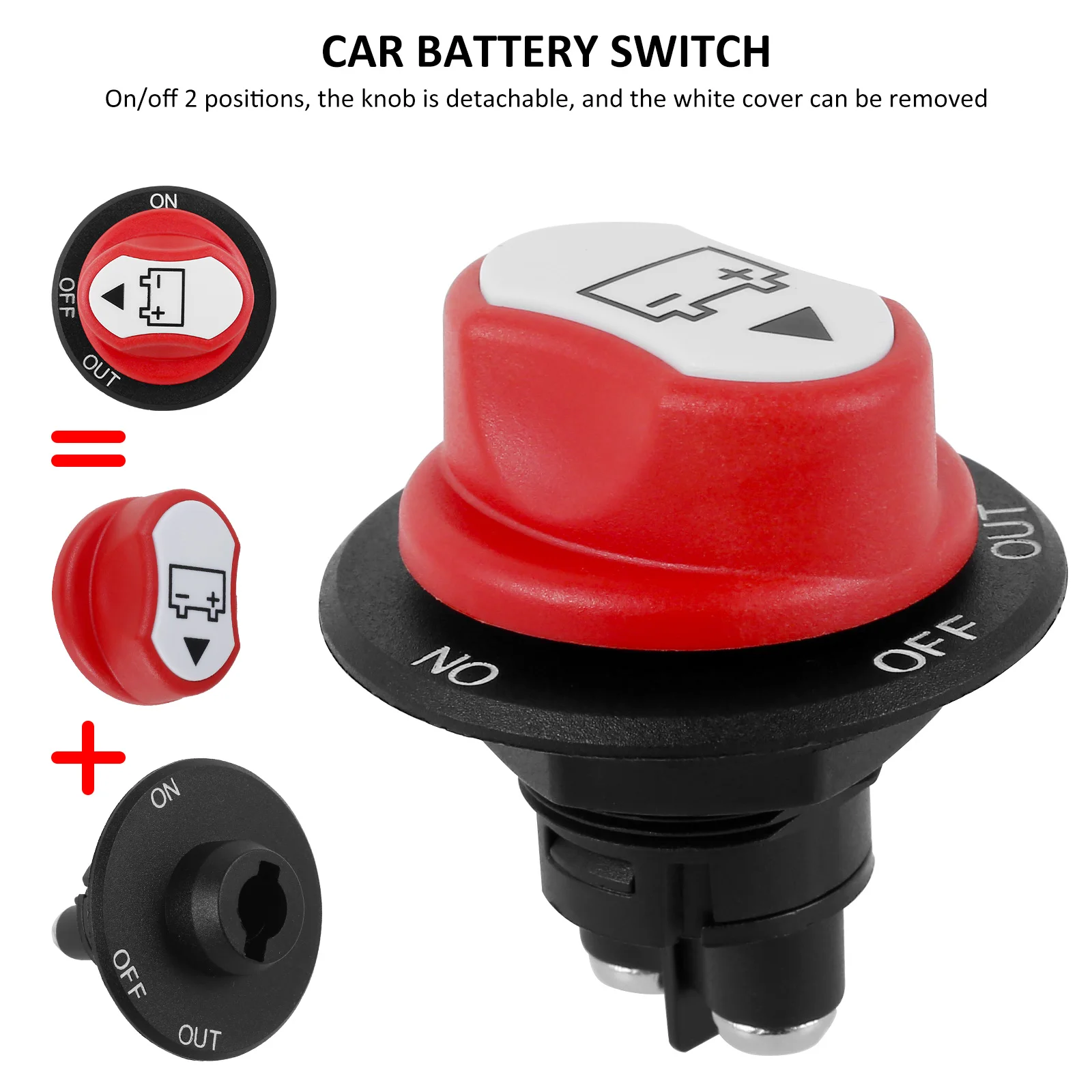 Interruptor Aislador De Bateria De Coche Apagado 3 Posiciones 12/32 V 50A - imagen 7