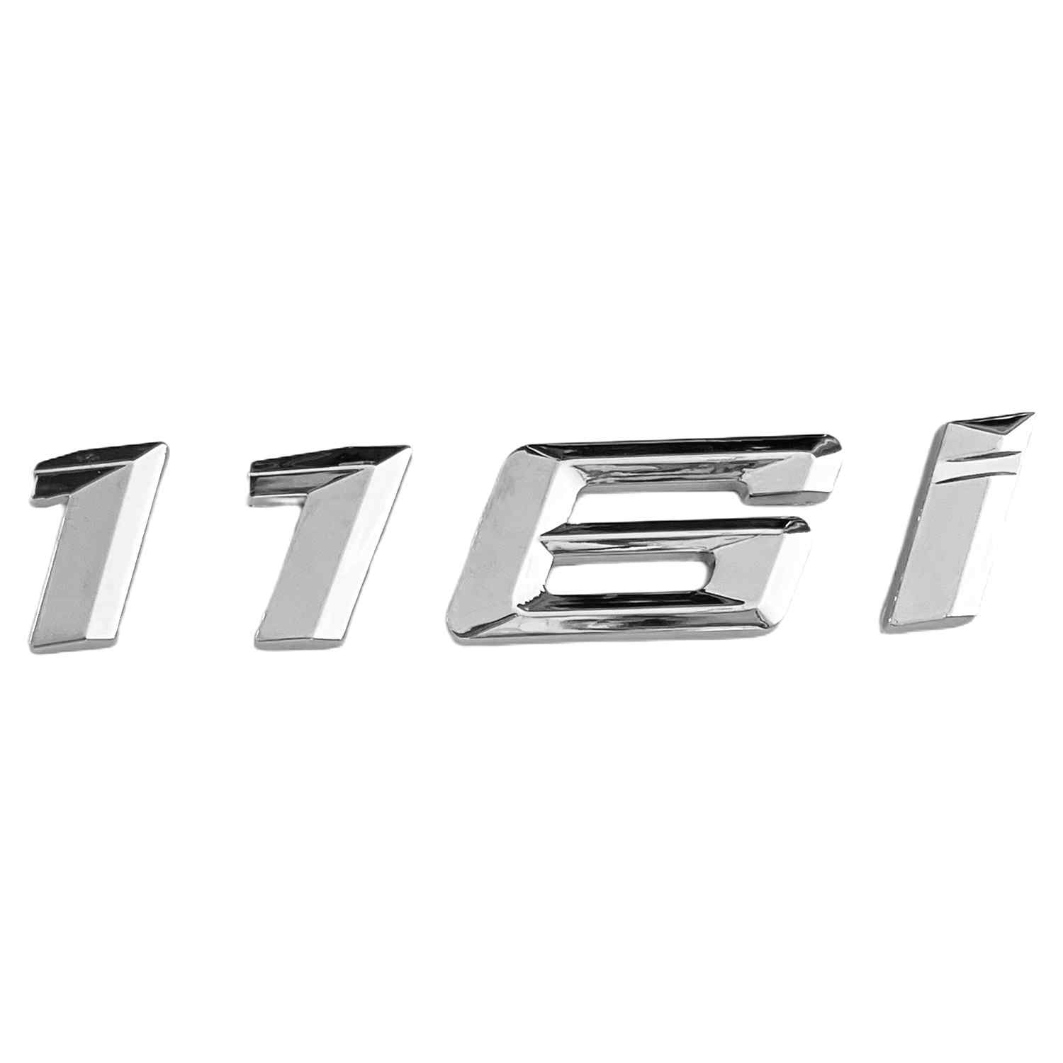 Emblema 116i adhesivo para maletero compatible con BMW plateado - imagen 2