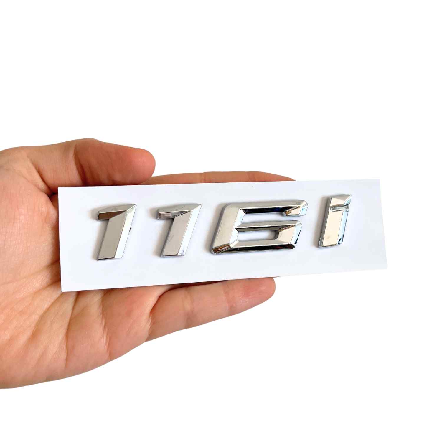 Emblema 116i adhesivo para maletero compatible con BMW plateado - imagen 3