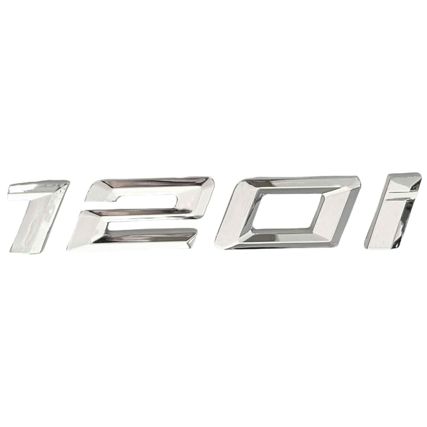 Emblema 120i adhesivo para maletero compatible con BMW plateado - imagen 2