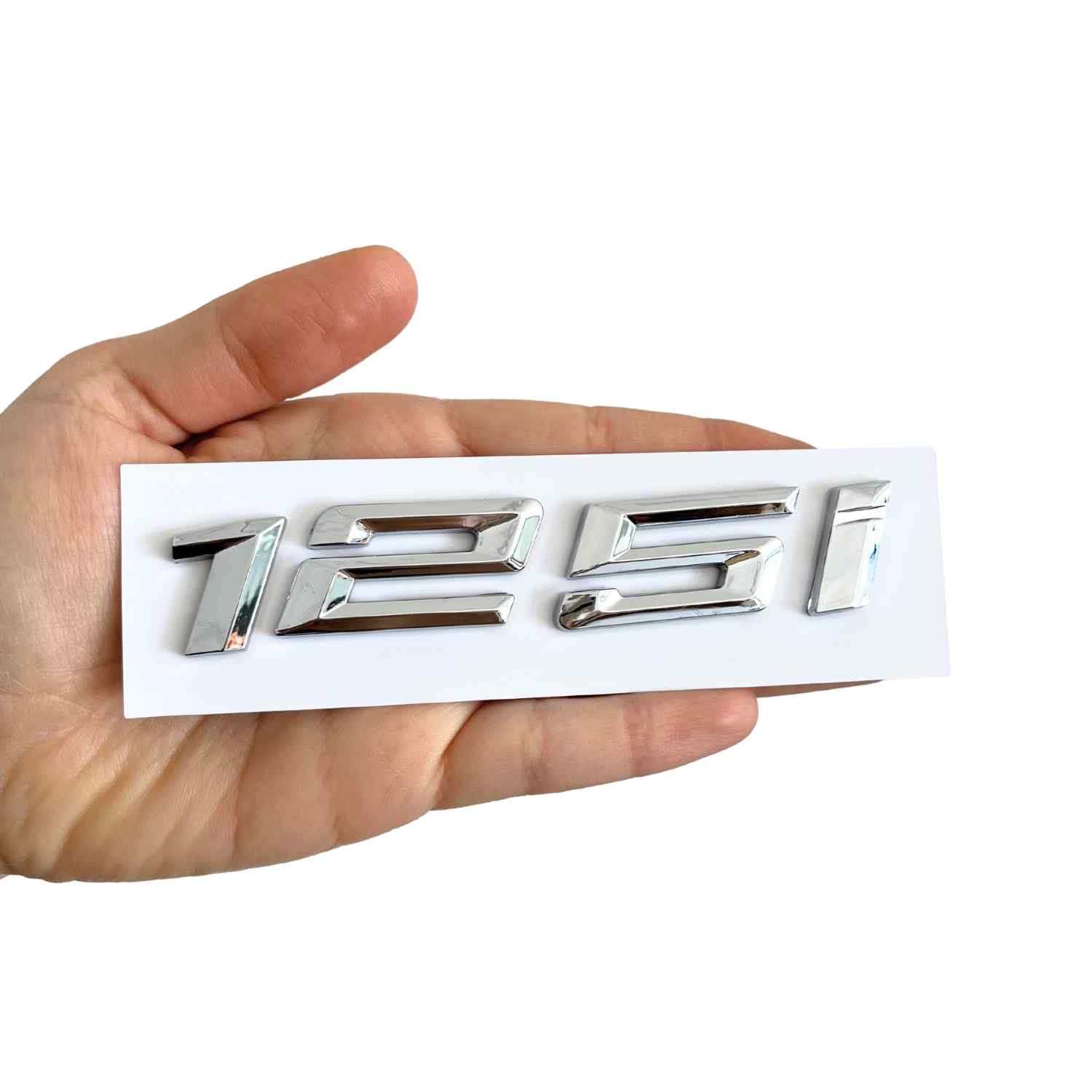 Emblema 125i adhesivo para maletero compatible con BMW plateado - imagen 4