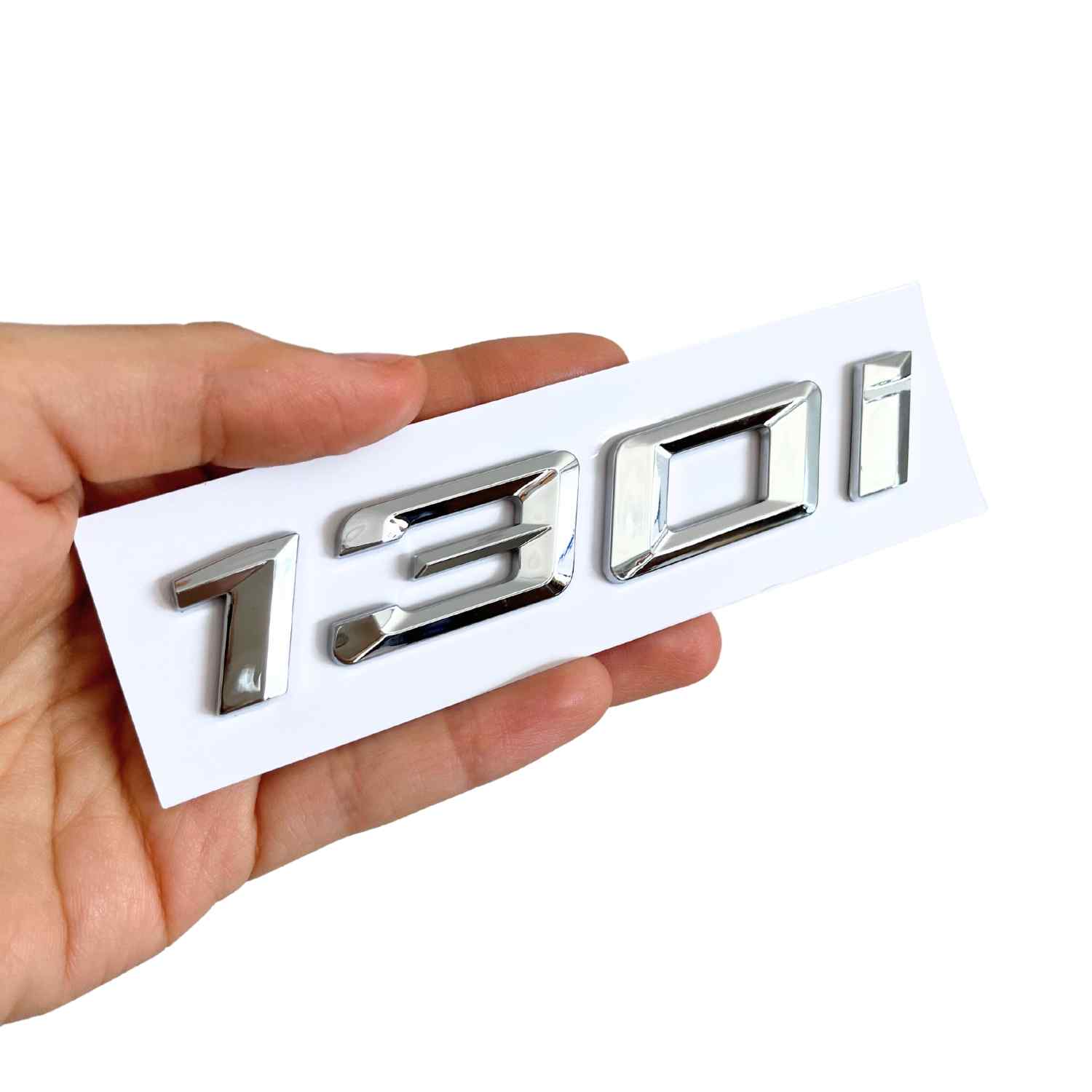 Emblema 130i adhesivo para maletero compatible con BMW plateado - imagen 4