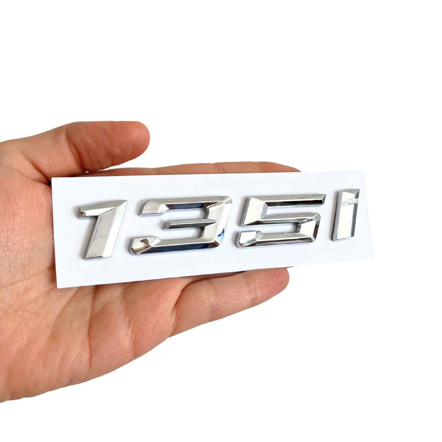 Emblema 135i adhesivo para maletero compatible con BMW plateado - imagen 4