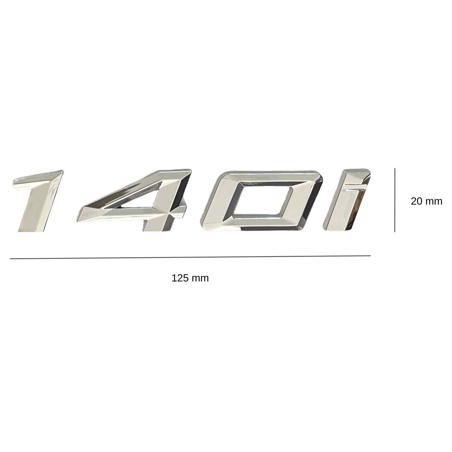 Emblema 140i adhesivo para maletero compatible con BMW plateado - imagen 2
