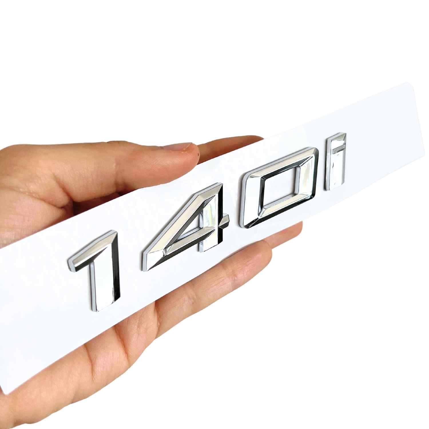 Emblema 140i adhesivo para maletero compatible con BMW plateado - imagen 3