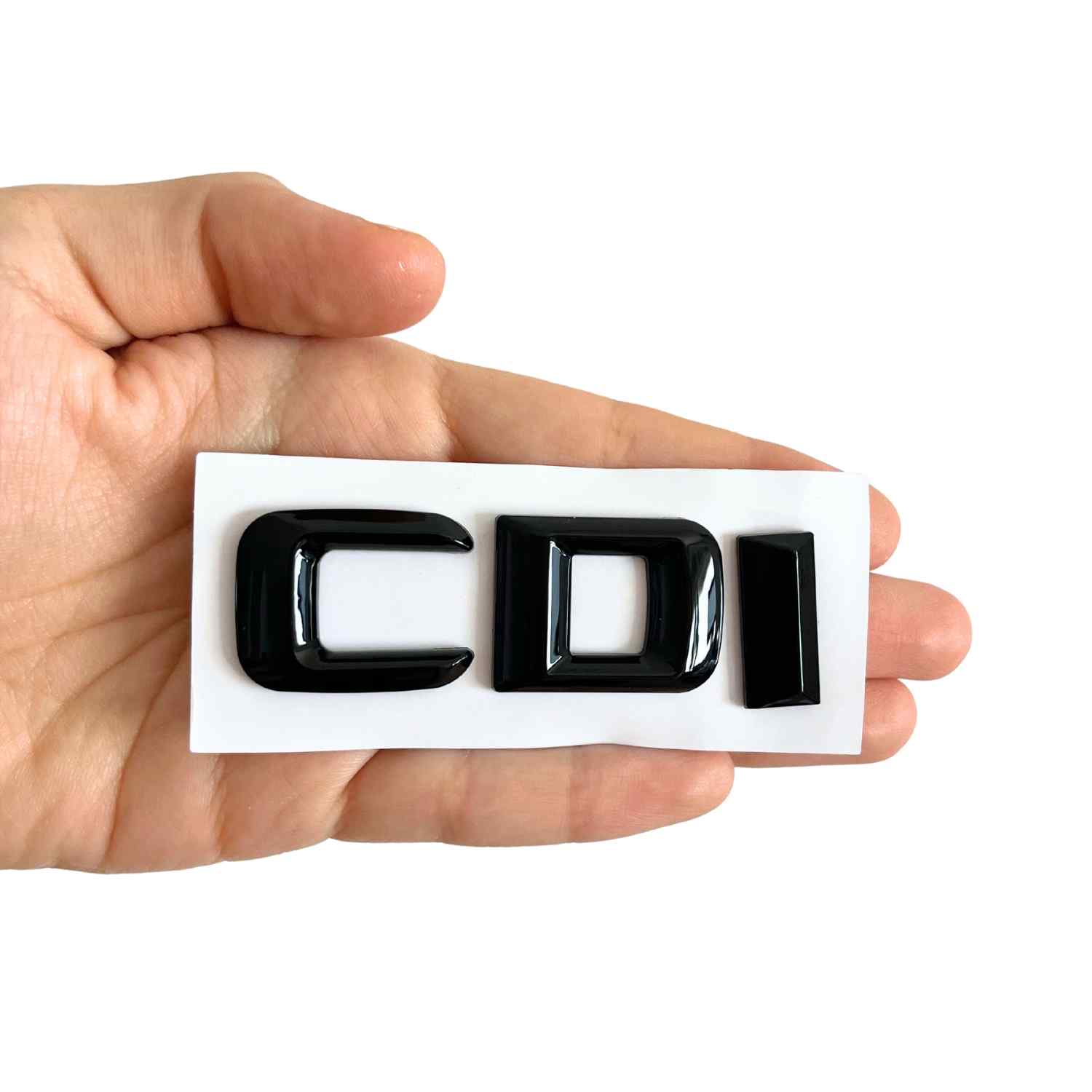 Emblema adhesivo plástico CDI compatible con Mercedes negro - imagen 3