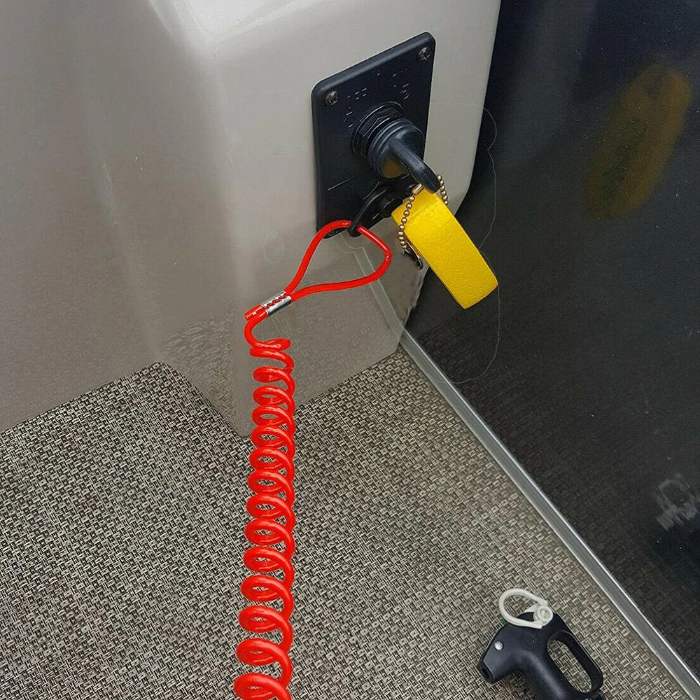 Interruptor de parada del motor del motor de la embarcación con clip - imagen 5