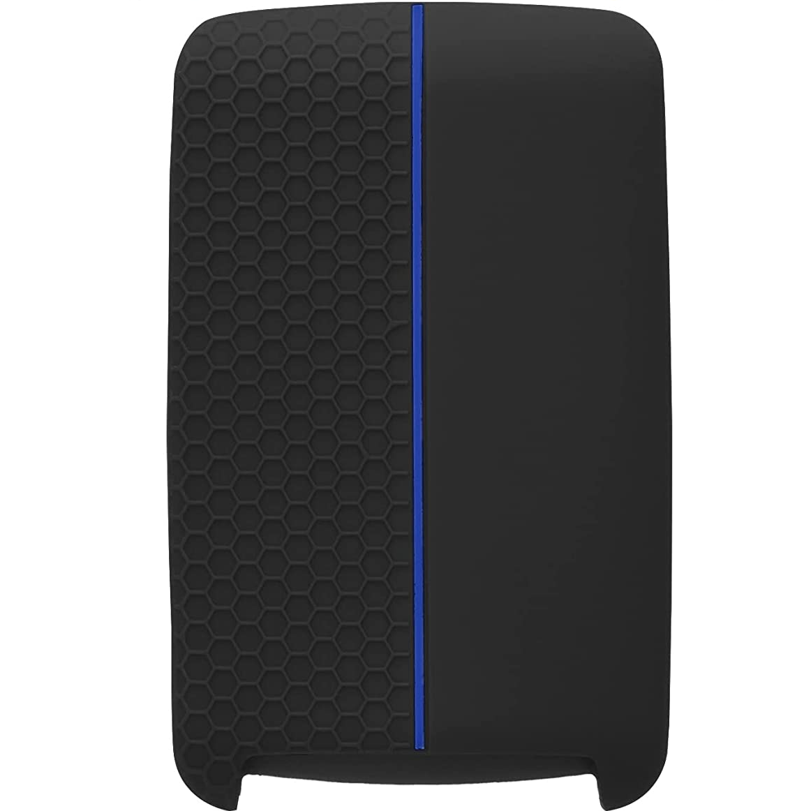 Funda silicona mando llave del coche 4 botones compatible con Renault y Dacia negro azul - imagen 2