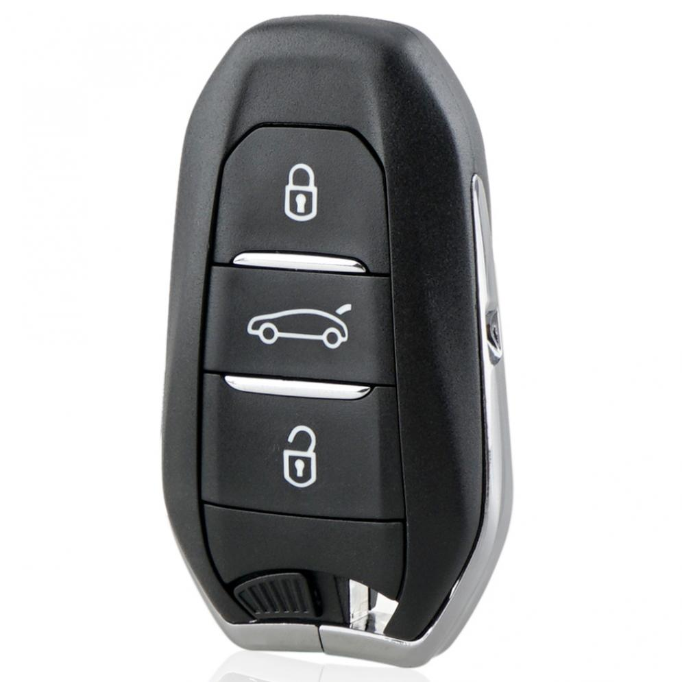 Carcasa mando llave del coche 3 botones compatible con peugeot y citroen v3 - imagen 1