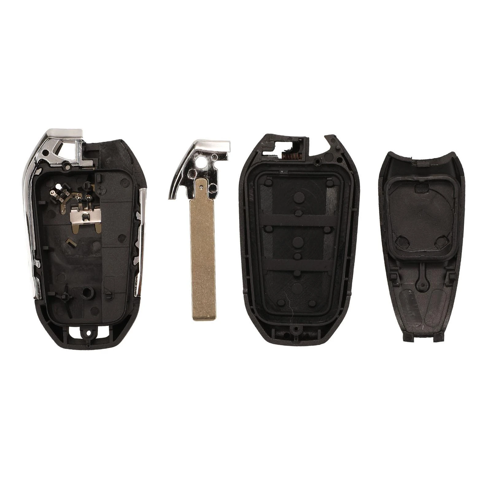 Carcasa mando llave del coche 3 botones compatible con peugeot y citroen v3 - imagen 3