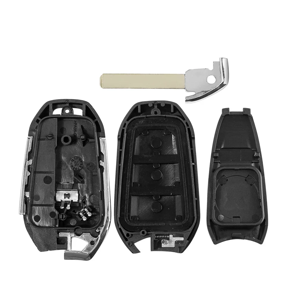 Carcasa mando llave del coche 3 botones compatible con peugeot y citroen v3 - imagen 6