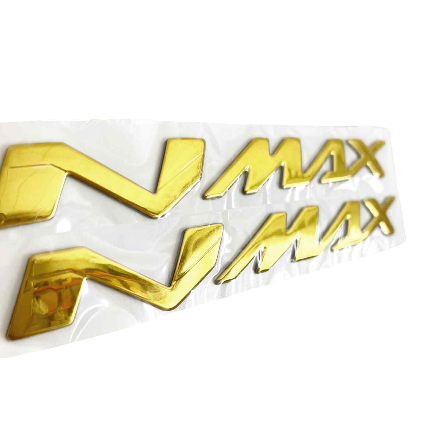 Emblema NMAX compatible con Yamaha dorado brillo (2 uds) - imagen 4