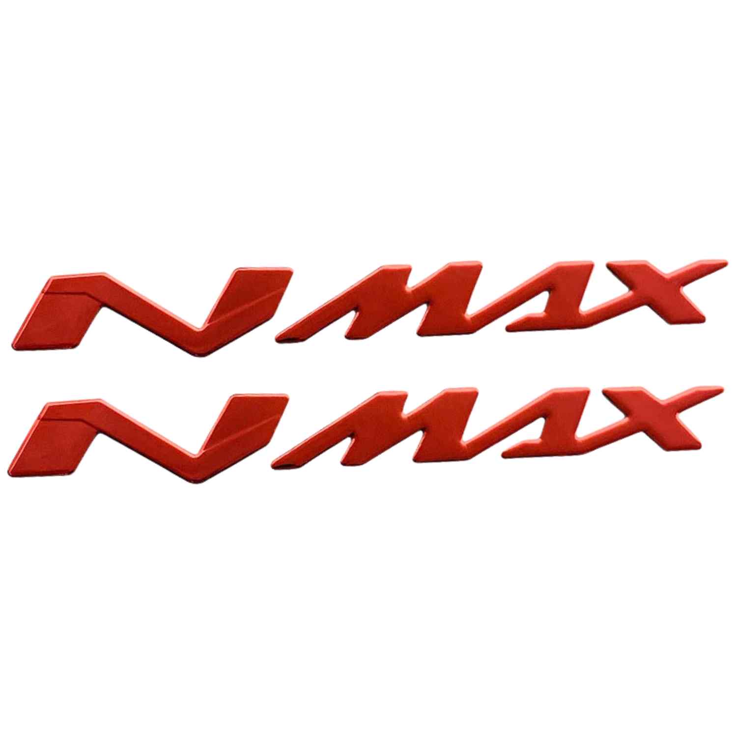 Emblema NMAX compatible con Yamaha Rojo brillo (2 uds) - imagen 1