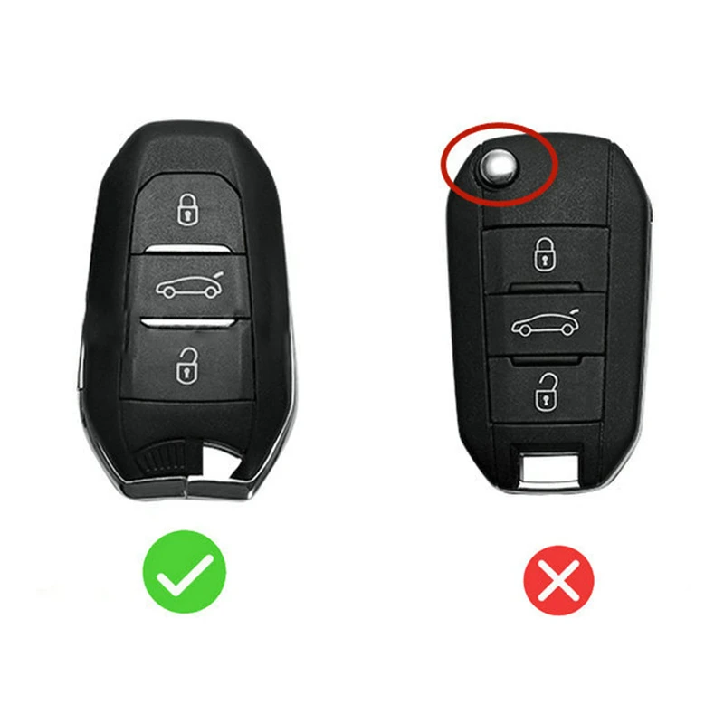 Funda silicona mando llave coche 3 botones compatible con Peugeot Azul - imagen 3