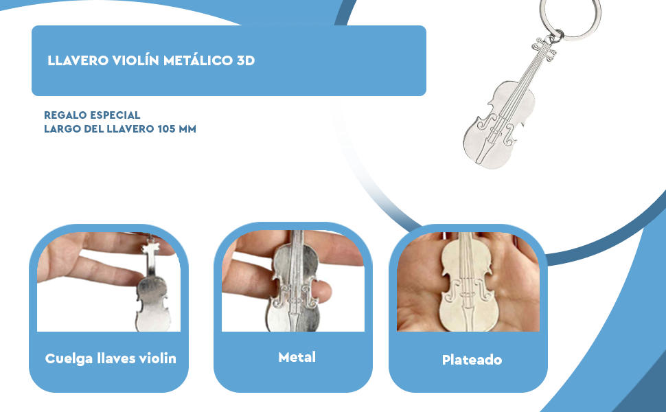Banner - Llavero guitarra metal