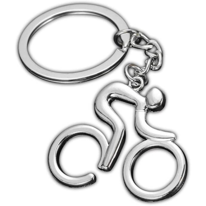 Llavero ciclista metal - imagen 3