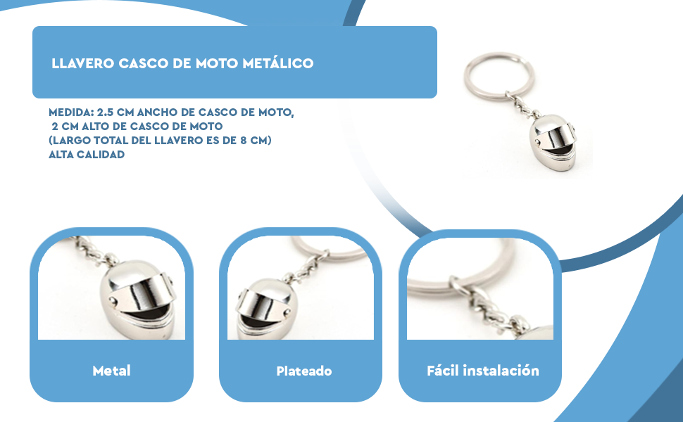 Banner - Llavero casco de moto metal