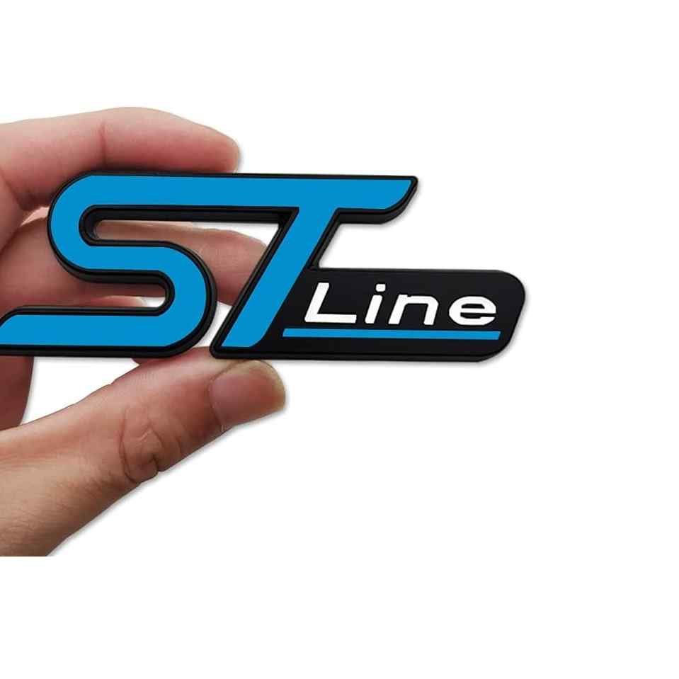 Emblema ST Line parrilla compatible con Ford azul - imagen 3