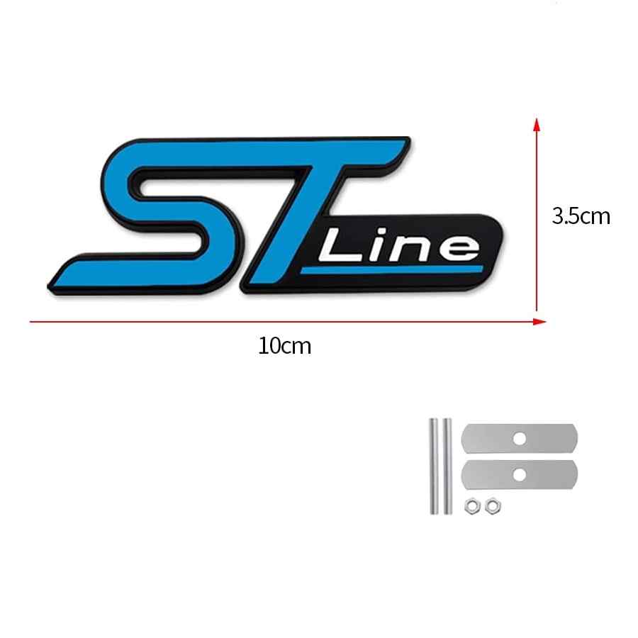 Emblema ST Line parrilla compatible con Ford azul - imagen 5
