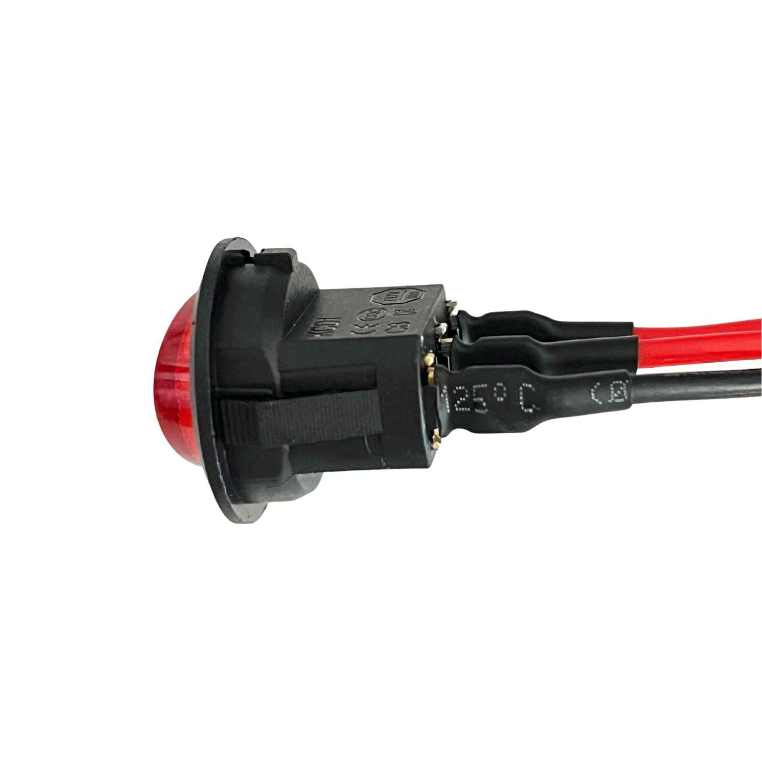 Interruptor redondo con cable basculante de 3 vias ON/OFF 20A 12V DC SPST rojo - imagen 3