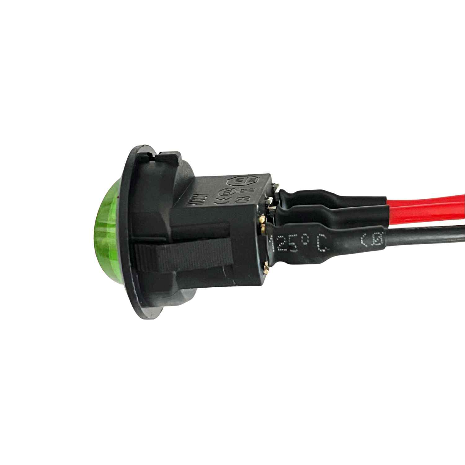 Interruptor redondo con cable basculante de 3 vias ON/OFF 20A 12V DC SPST verde - imagen 2