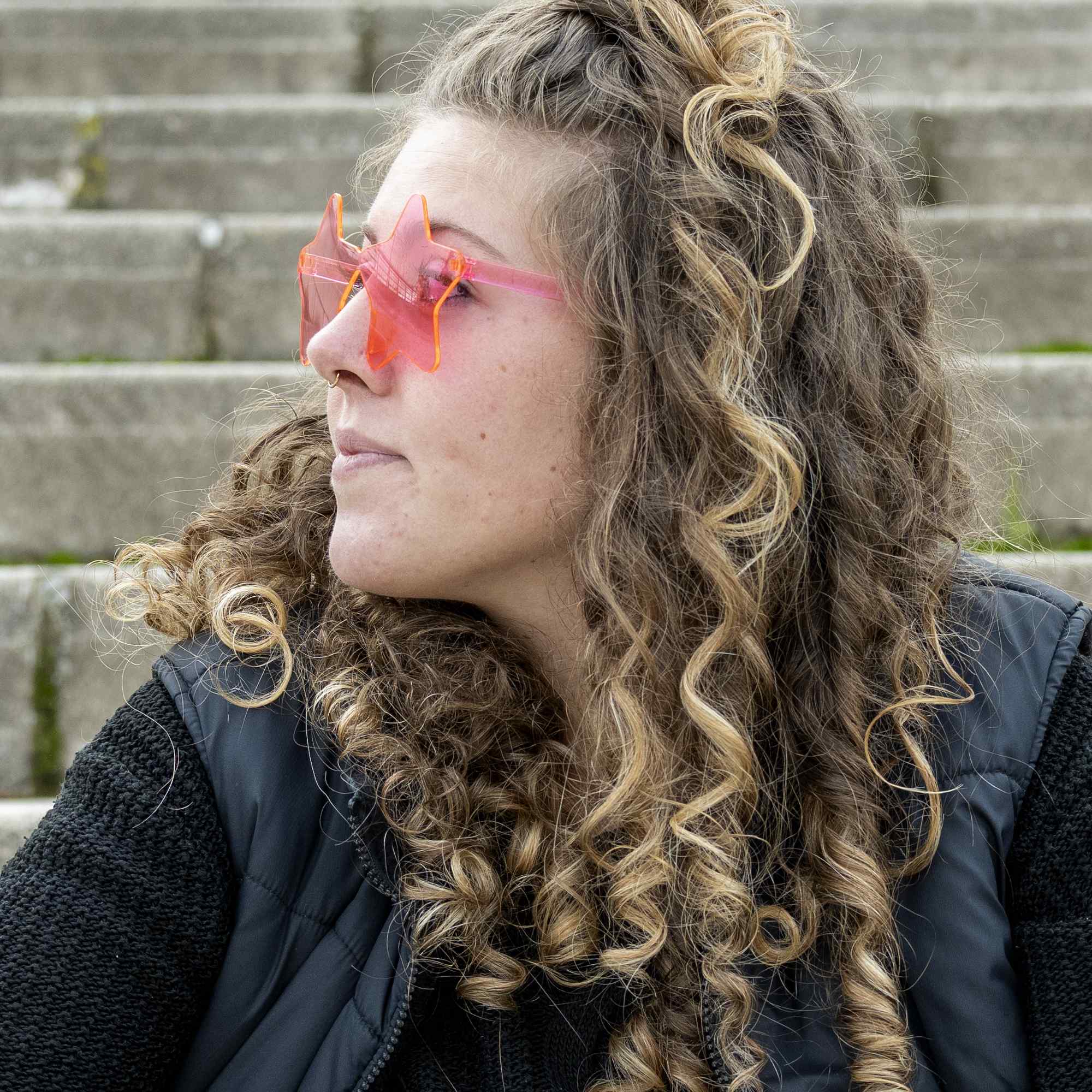Gafas de Sol de estrella rosa claro - imagen 6