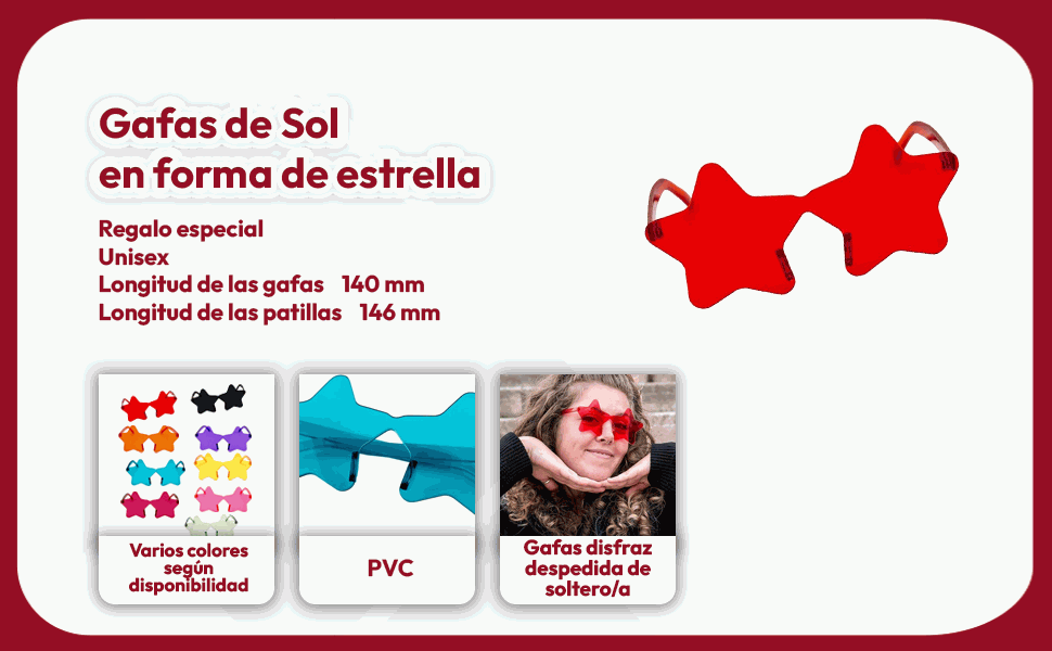 Banner - Gafas de Sol de estrella negro