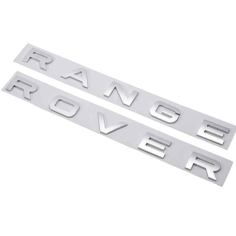 Emblema de letras compatible con Range Rover plateado mate