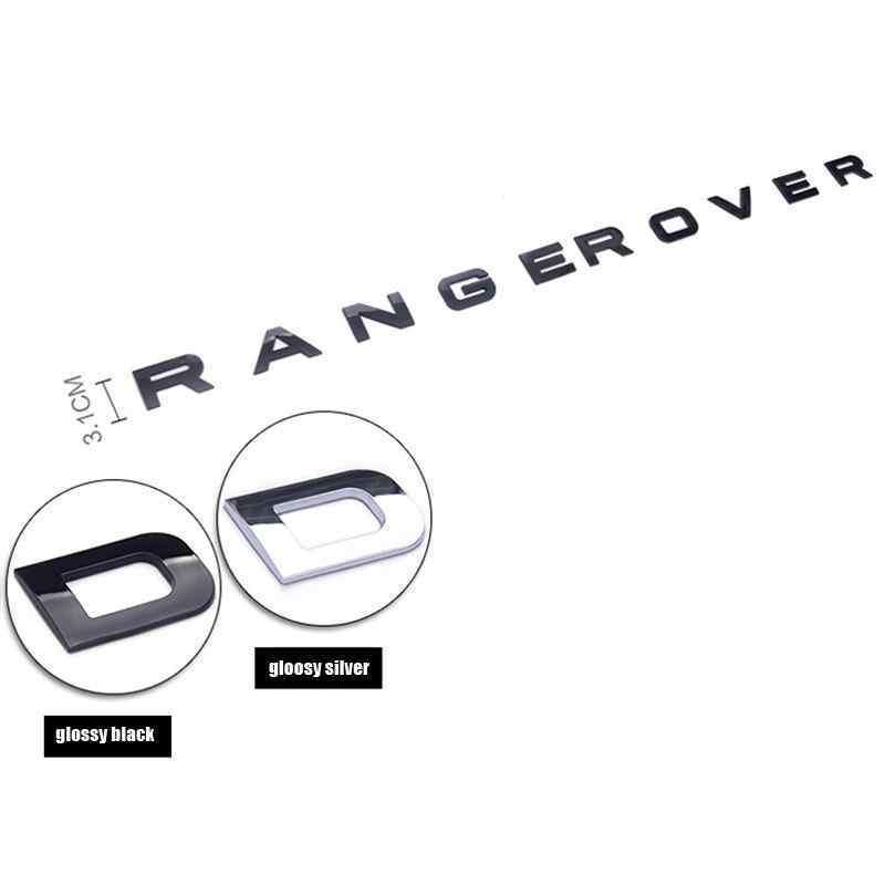 Emblema de letras compatible con Range Rover plateado mate - imagen 3