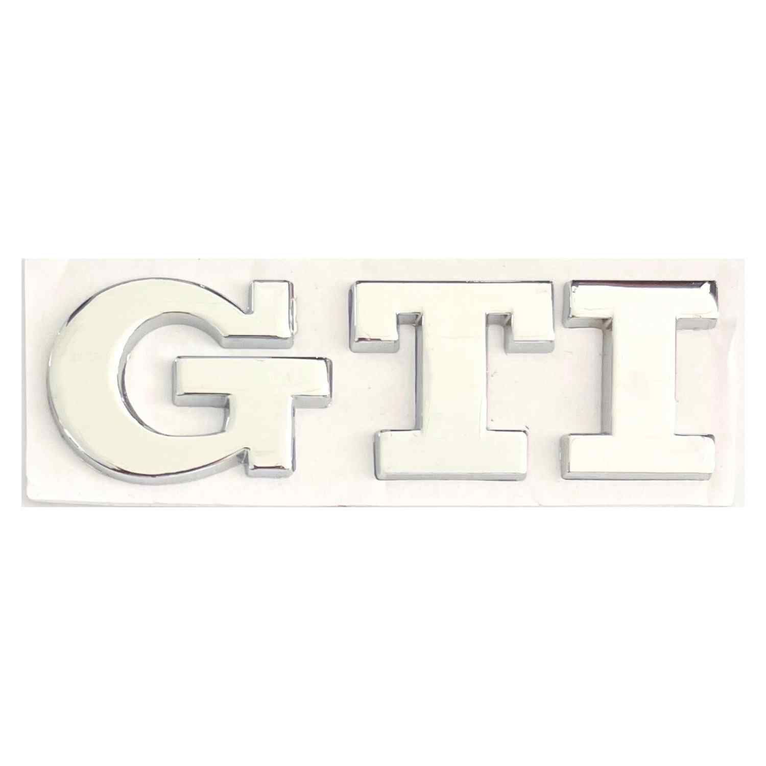 Emblema adhesivo GTI compatible con VW Plateado brillo - imagen 4