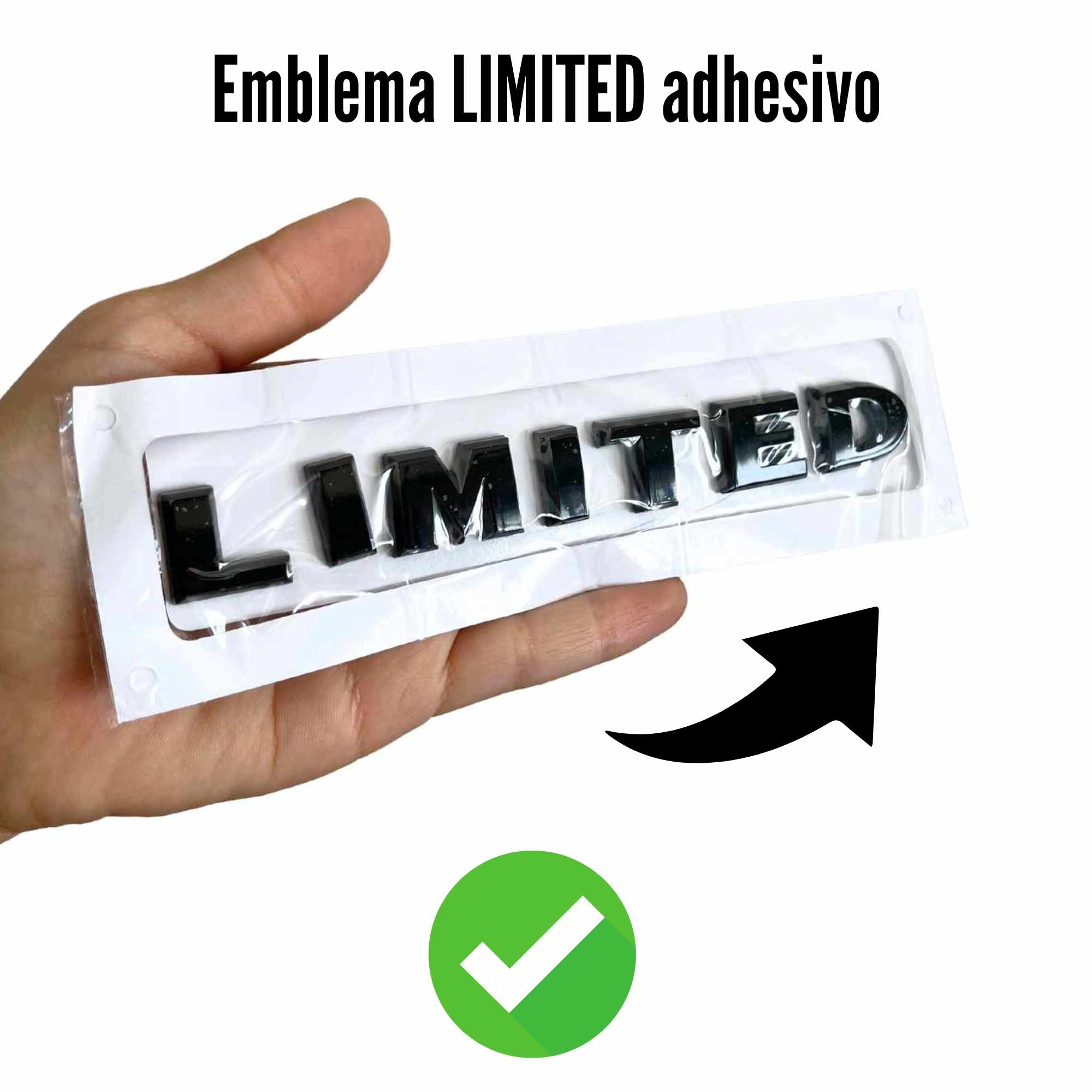 Emblema Adhesivo Limited metal negro - imagen 5