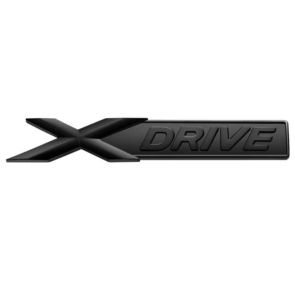 Emblema Adhesivo X-drive Para Lateral Guardabarros Compatible Con Bmw negro - imagen 1