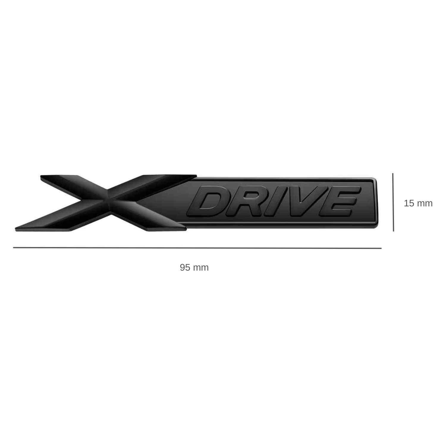 Emblema Adhesivo X-drive Para Lateral Guardabarros Compatible Con Bmw negro - imagen 2