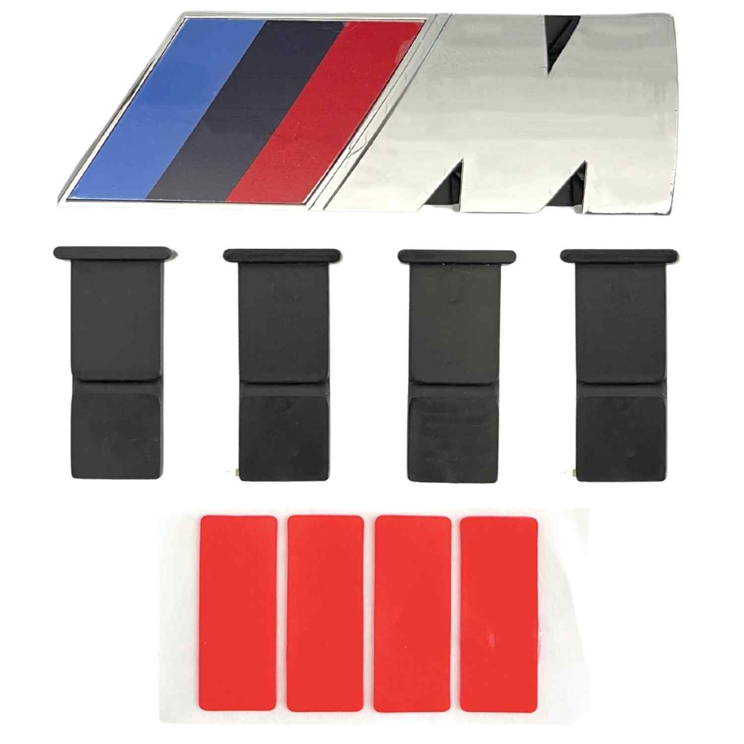 Emblema metal para parrilla compatible con BMW 9 cm plateado - imagen 1