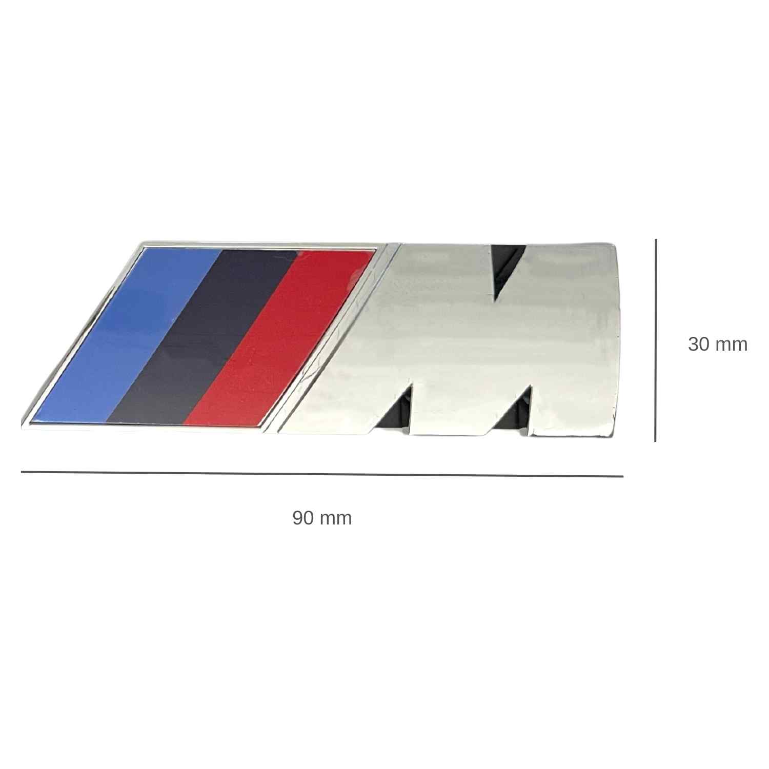 Emblema metal para parrilla compatible con BMW 9 cm plateado - imagen 3