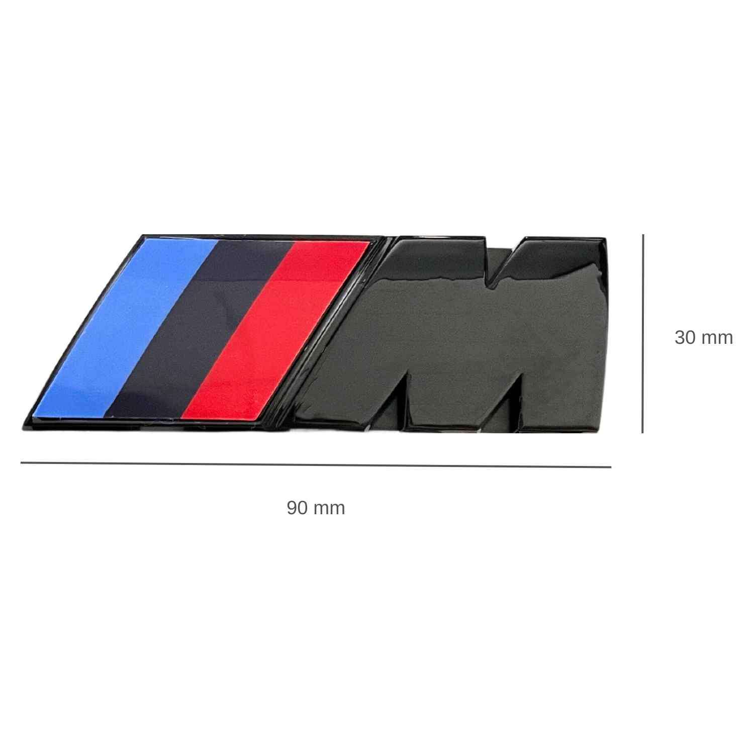 Emblema metal para parrilla compatible con BMW 9 cm negro mate - imagen 5