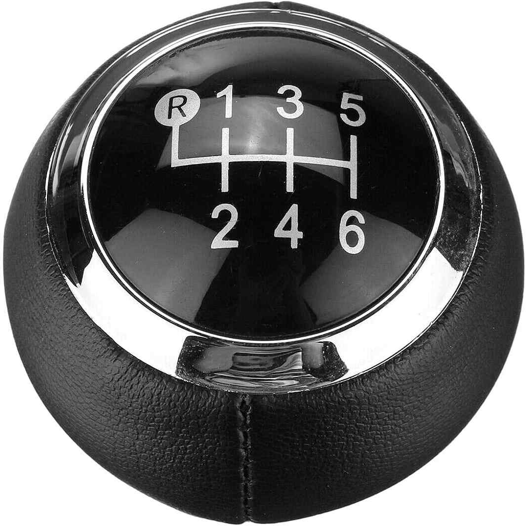 Pomo de 6 cambios marcha coche compatible con Toyota negro