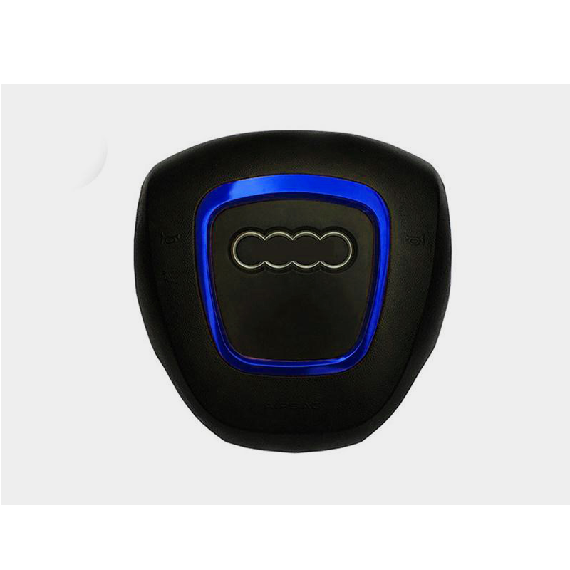 Aro decorativo adhesivo aluminio para volante compatible con Audi Azul - imagen 6