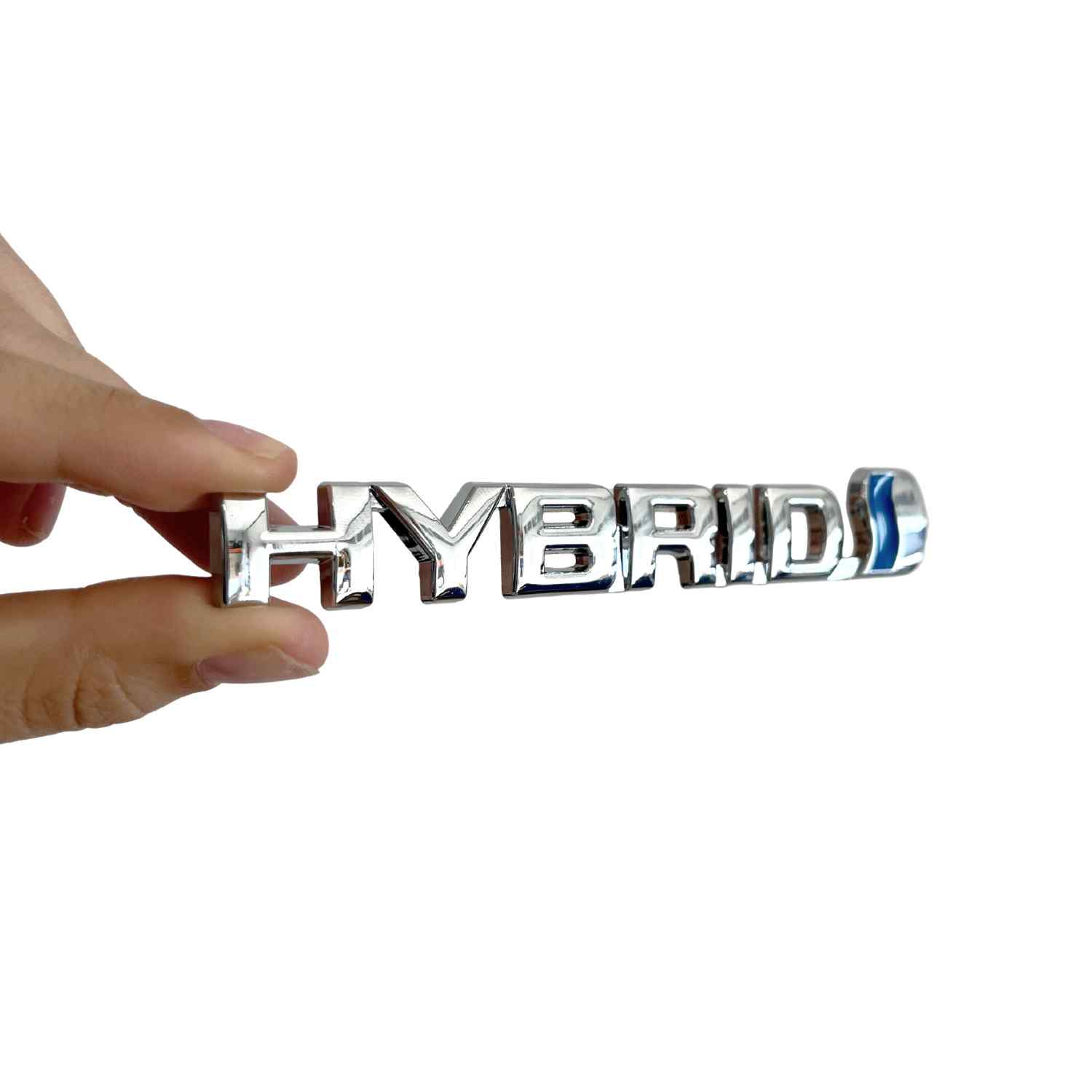 Emblema adhesivo hybrid compatible con Toyota plateado 13 cm - imagen 3