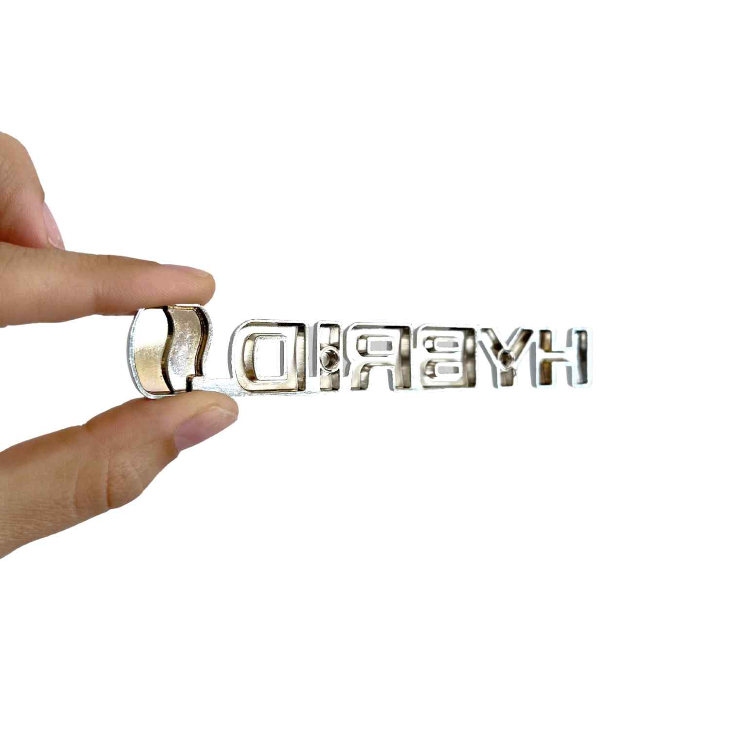 Emblema adhesivo hybrid compatible con Toyota plateado 13 cm - imagen 4