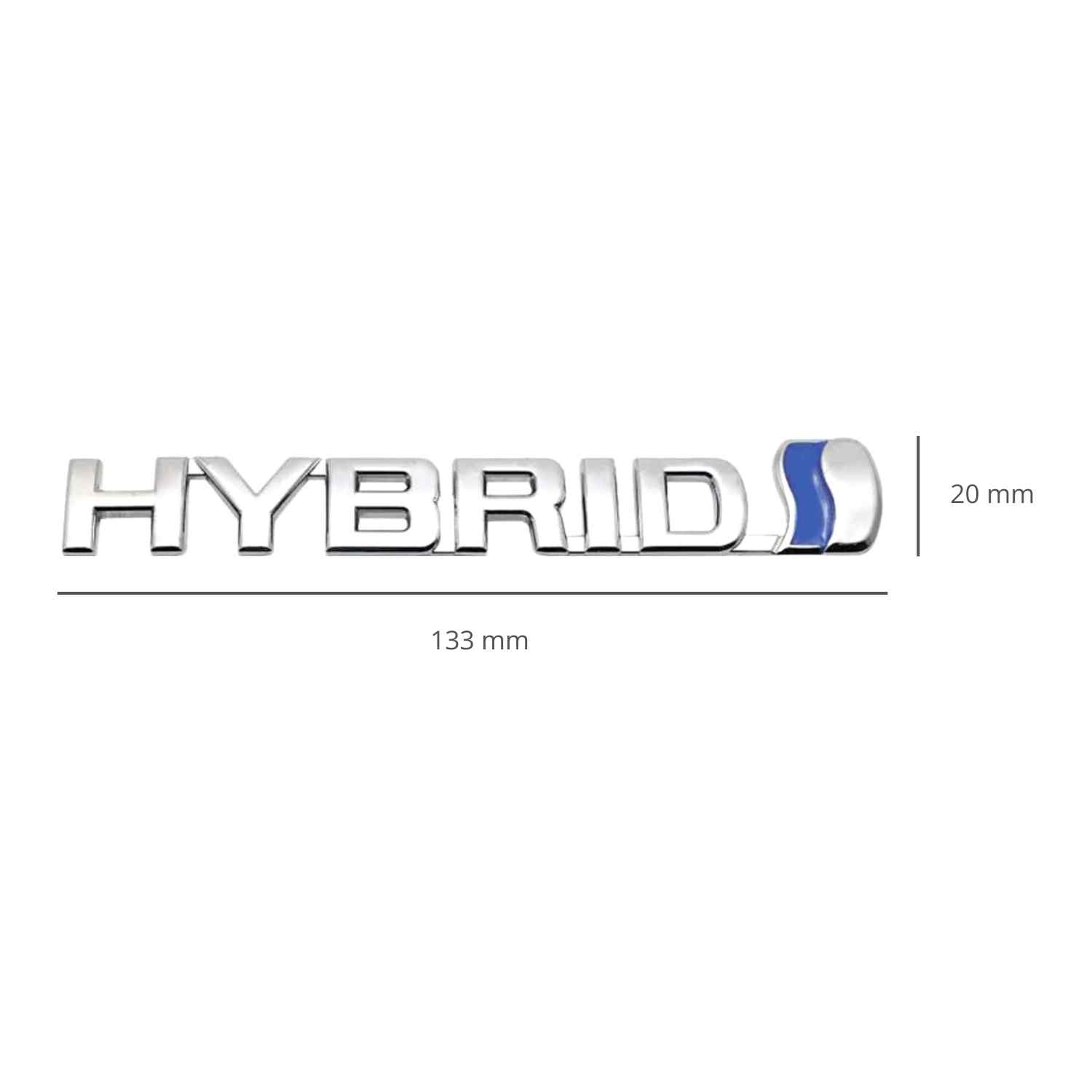 Emblema adhesivo hybrid compatible con Toyota plateado 13 cm - imagen 6
