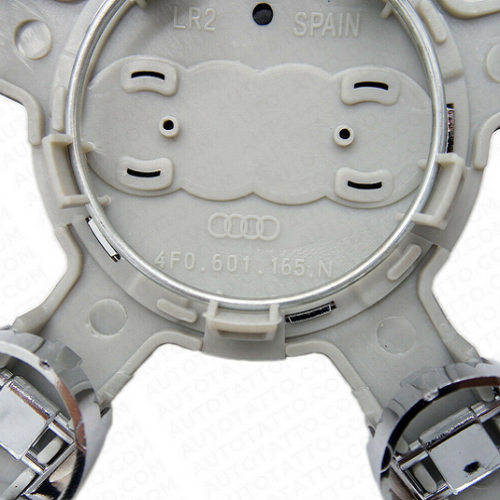 Embellecedor para llanta compatible con Audi 135 mm (4 uds) negro 4F0601165N - imagen 2