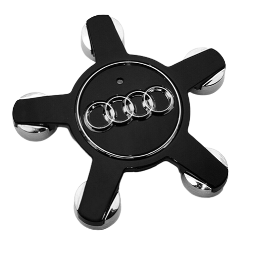Embellecedor para llanta compatible con Audi 135 mm (4 uds) negro 4F0601165N - imagen 4