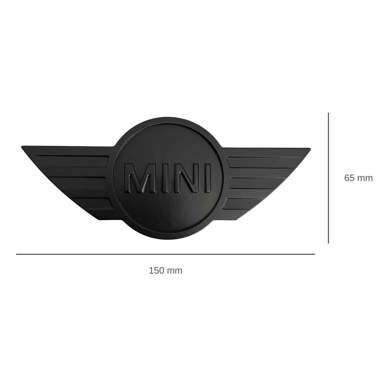 Emblema Adhesivo para capo compatible con mini negro mate 15 cm - imagen 2